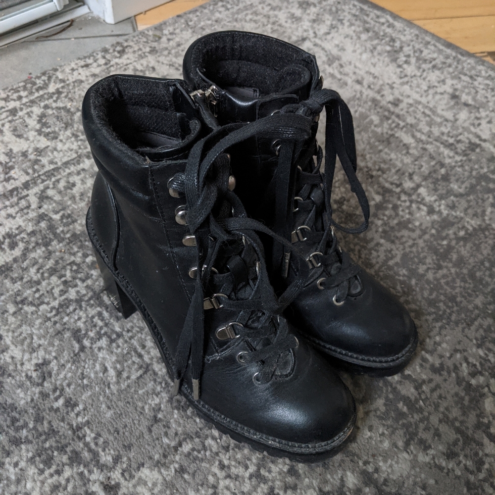 Sam Edelman Block Heel Combat Boots